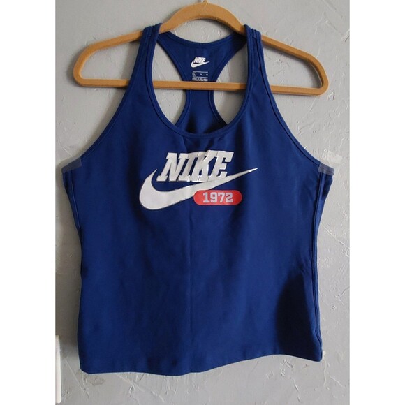 Vintage Nike Tops Sleeveless, Women's XL Cotton, Polyester, Blue, 18 Inch Of... - Picture 1 of 10